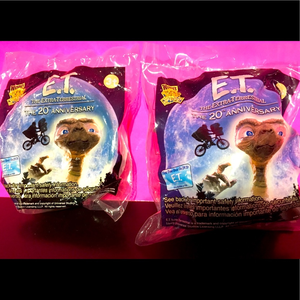 E.T. EXTRA TERRESTRIAL VINTAGE WENDY'S KIDS MEAL TOYS 20th CENTURY SPACESHIP